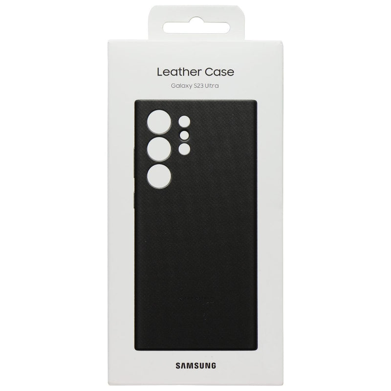 Samsung Leather Case for Samsung Galaxy S23 Ultra - Black (EF-VS918LBE)