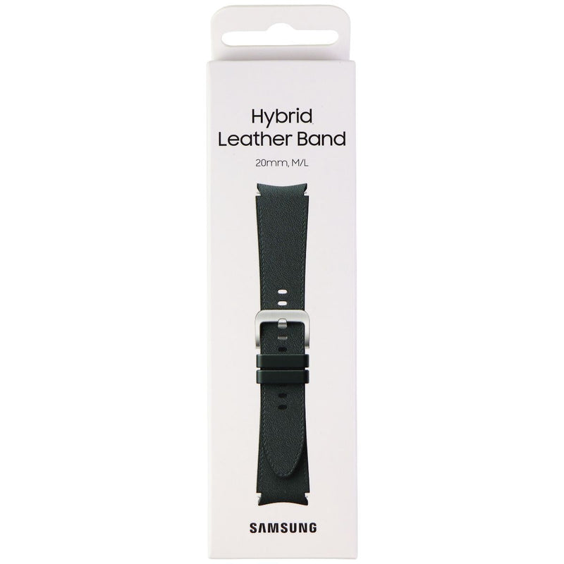 Samsung Hybrid Leather Band for Galaxy Watch4 & Later (20mm) M/L - Green