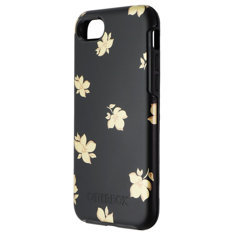 OtterBox Symmetry Series Case for iPhone SE 3rd/2nd Gen/8/7 - Black/Gold Flowers