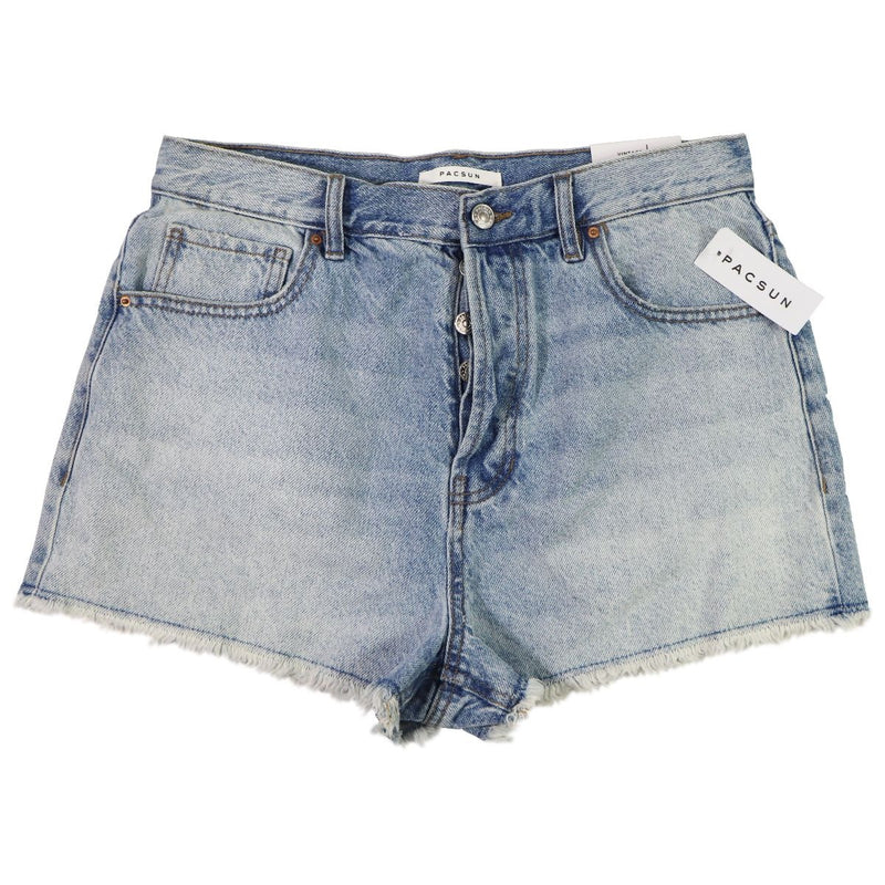 PacSun Vintage High Rise Jean Shorts - Size 30 - White Washed Blue