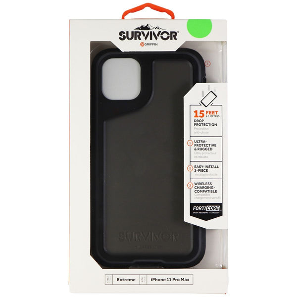 Griffin Survivor Extreme Case for Apple iPhone 11 Pro Max - Black/Gray/Smoke