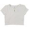 Pacsun Basic Tee with Single-Button Neck for Women - White (Size: Med)