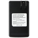 LCD + USB IC Smart Wall Charger - Black