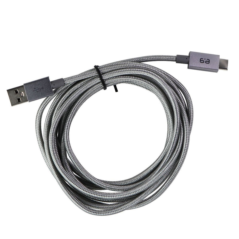 PureGear 10-Foot Braided USB-A to USB-C (Type C) Charging Cable - Gray