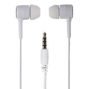 BLU 3.5mm Wired Earbud Headset with In-Line Mic - White