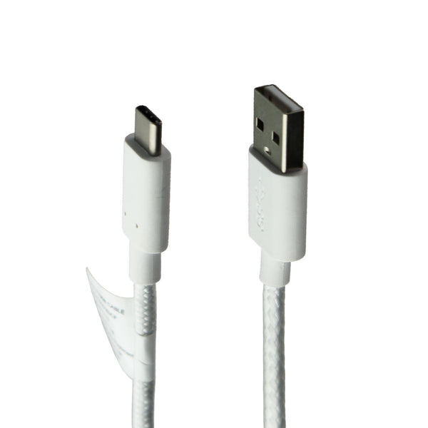 TCL Braided USB-C to USB Charge/Sync Cable - White