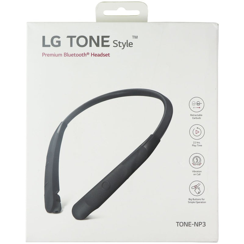 LG TONE Style Premium Bluetooth Headset - Black (TONE-NP3)