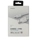 Qmadix (10-Ft) USB to 8-Pin Charge/Sync MFi Cable for iPhone/iPad - White