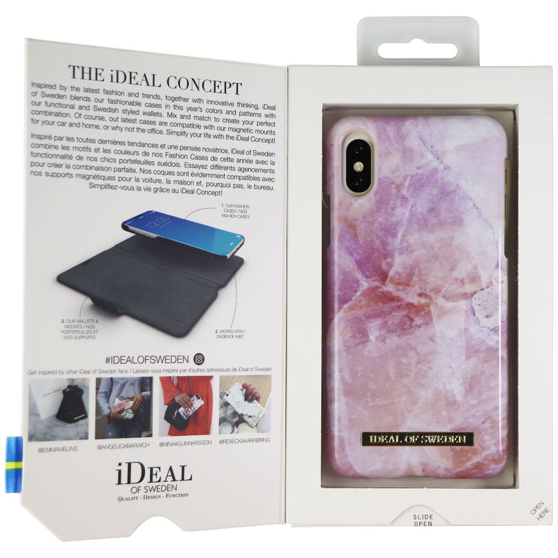 iDeal of Sweden Pilion Pink Marble Case for Apple iPhone Xs/X - Pink