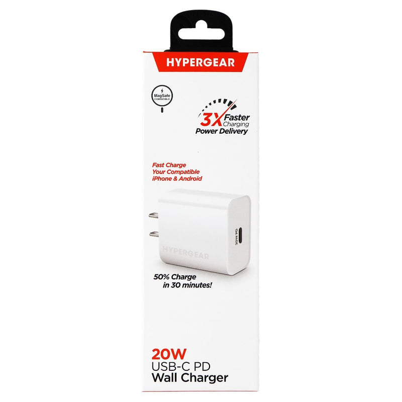 HyperGear 20W USB-C PD Fast Charge Wall Charger - White