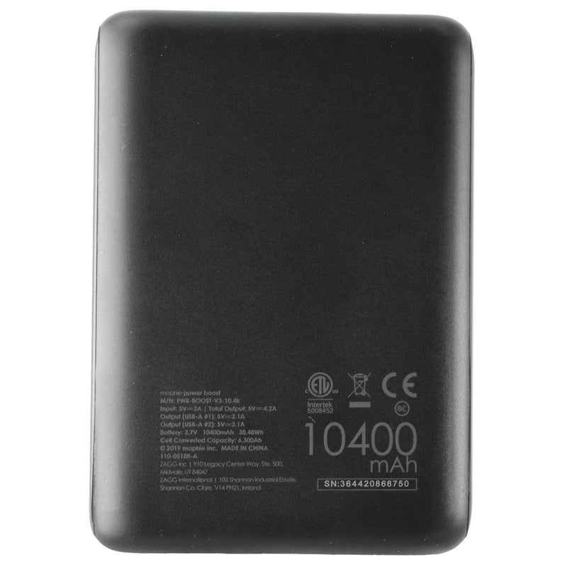 Mophie Power Boost XL (10,400mAh) Dual USB Portable Battery - Black