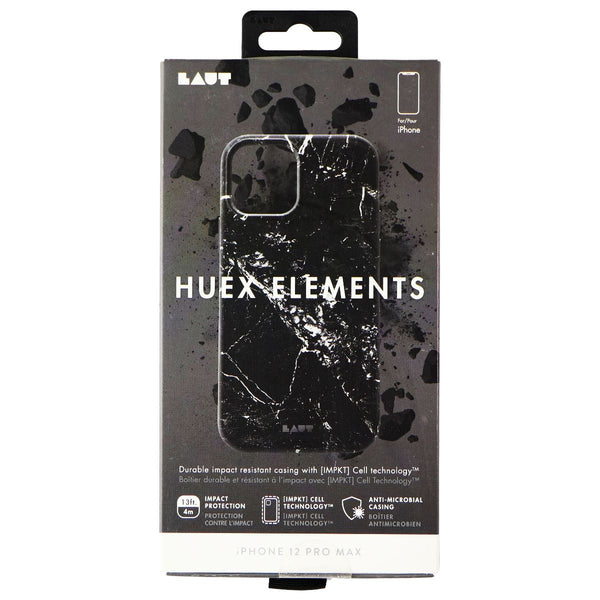 LAUT Huex Elements Impact Case for Apple iPhone 12 Pro Max - Marble Black