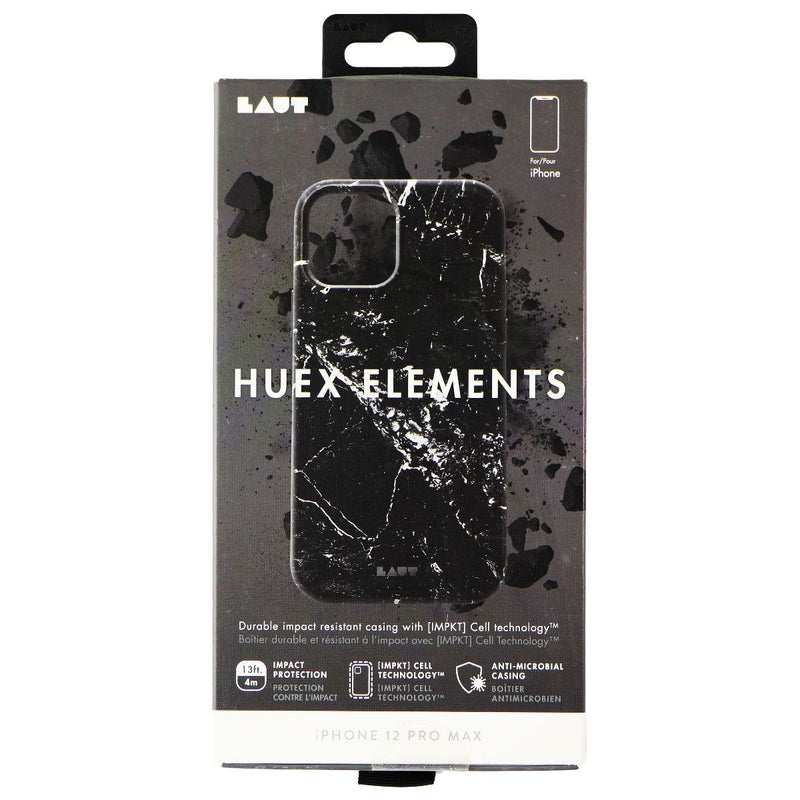 LAUT Huex Elements Impact Case for Apple iPhone 12 Pro Max - Marble Black