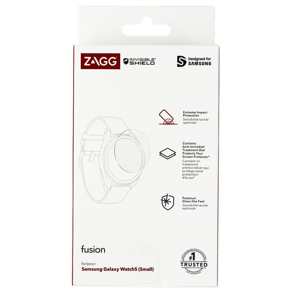 ZAGG InvisibleShield Fusion Screen Protector with Galaxy 5 Watch Small (40mm)