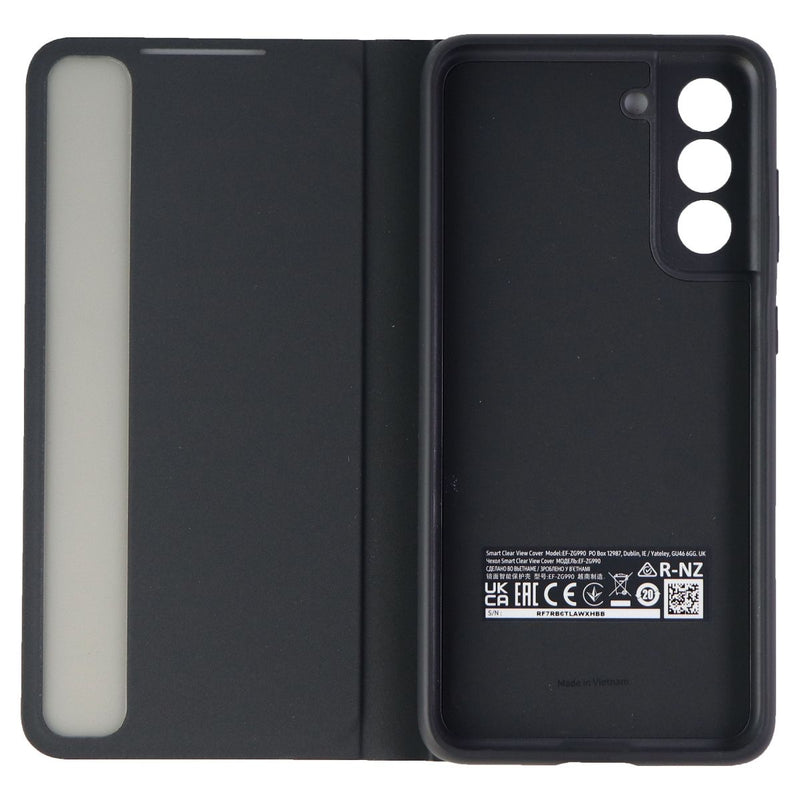 Samsung S-View Flip Cover Case for Galaxy S21 FE (5G) - Black/Clear
