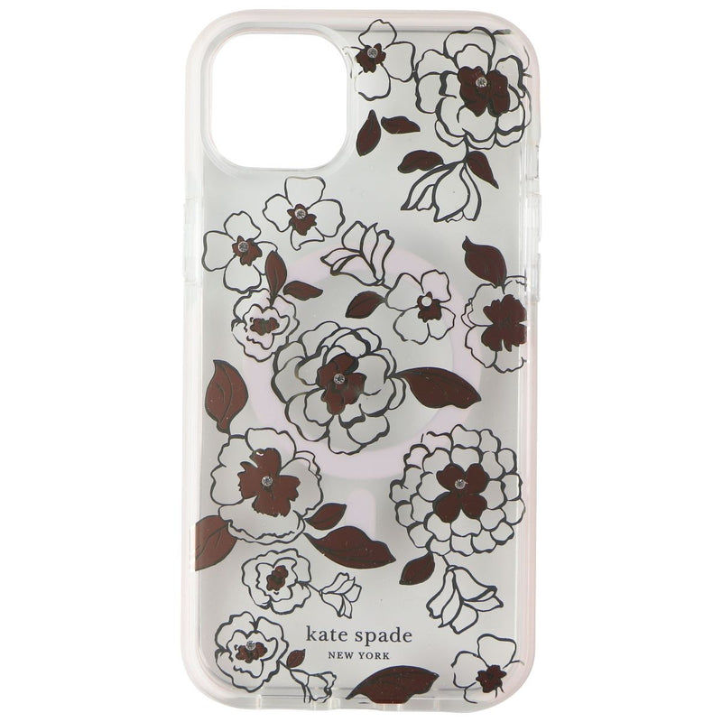 Kate Spade Defensive Case for MagSafe for iPhone 14 Plus - Gold Floral
