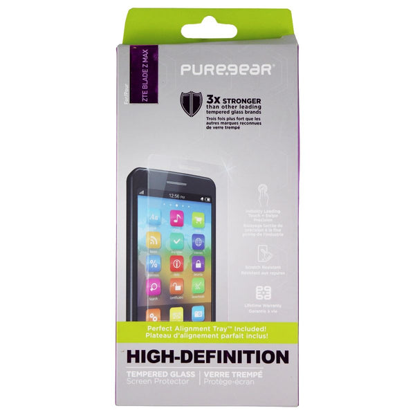 PureGear High Definition Tempered Glass for ZTE Blade Z Max - Clear