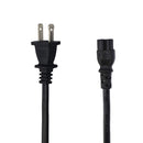 (5-Foot) US Power Supply Cord - Black (E321035 / SP-020P / Square/Round)