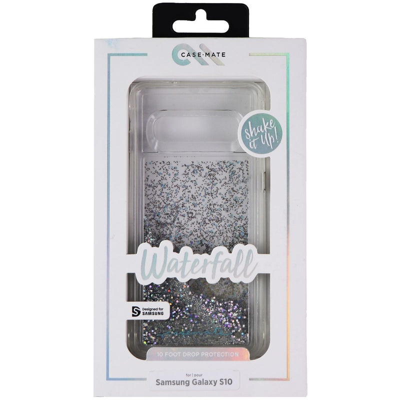 Case-Mate Waterfall Hard Case for Samsung Galaxy S10 - Iridescent Liquid Glitter
