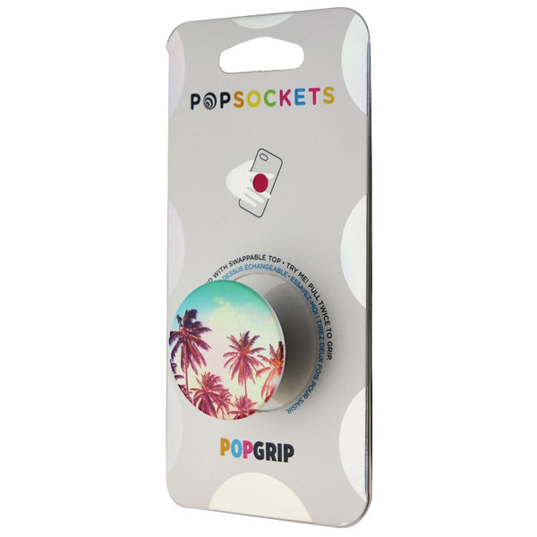 PopSockets: PopGrip with Swappable Top for Phones & Tablets - Palm Trees