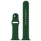 Replacement Silicone Band for Apple Watch (42/44/45mm) M/L Band + Clasp - Green