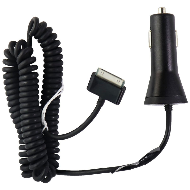 Verizon 9-Ft Coiled Cable Vehicle Charger for Samsung Galaxy Tab 30-Pin - Black