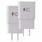 2-Pack of OEM Samsung Adaptive Fast Charging Adapters - White (EP-TA20JWE)