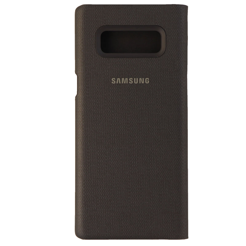 Samsung LED Wallet Cover Hardshell Folio Case for Galaxy Note 8 - Black