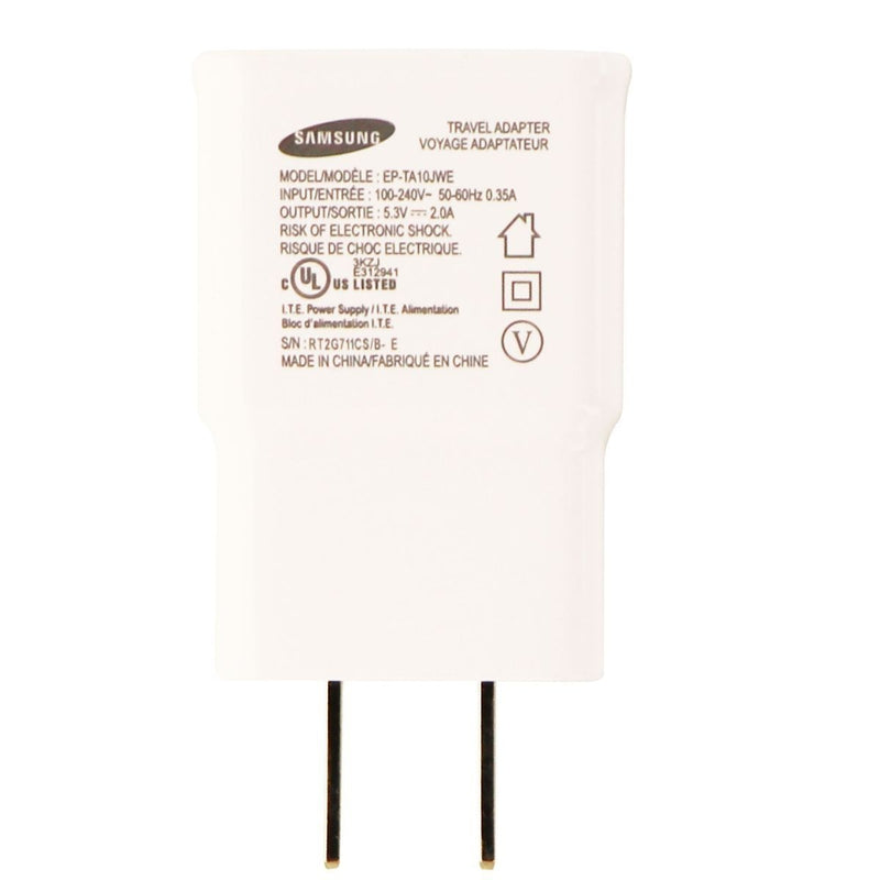 Samsung (EP-TA10JWE) Wall Adapter (5.3 Volt - 2 Amp) for USB Devices - White