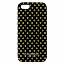 Isaac Mizrahi Dual Layer Case for iPhone 5/5S/SE - Black and Gold - Polka dots