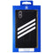 Adidas 3-Stripes Moulded Hard Case for iPhone XS / X - Black W/ White Stripes