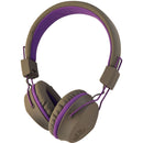 JLab Audio JBuddies Studio Over-ear Kids Headphones with Mic - Gray / Purple