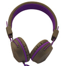 JLab Audio JBuddies Studio Over-ear Kids Headphones with Mic - Gray / Purple