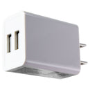 MobilEssentials Dual USB (each port 2.1A) Wall Charger - White