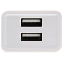 MobilEssentials Dual USB (each port 2.1A) Wall Charger - White