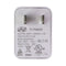 Single USB AC Adapter Wall Charger Power Plug - White (AD2083320)