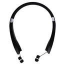 Amorno (SX-991) Bluetooth Wireless Neckband Retractable Headphones - Black