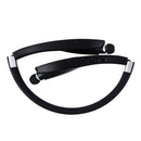 Amorno (SX-991) Bluetooth Wireless Neckband Retractable Headphones - Black