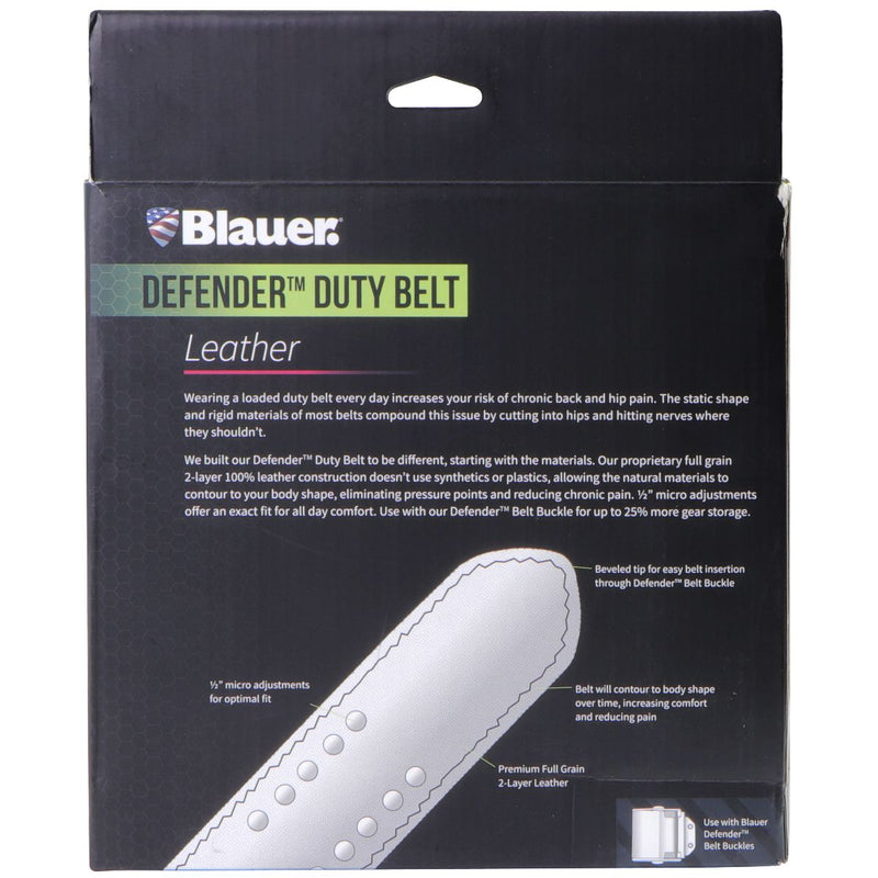 Blauer. DEFENDER Premium Leather Duty Belt & Buckle Combo (Size 30) B011/BB001