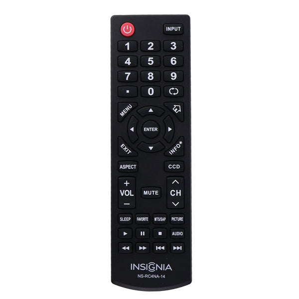 Insignia Remote Control (NS-RC4NA-14) for Select Insignia TVs - Black