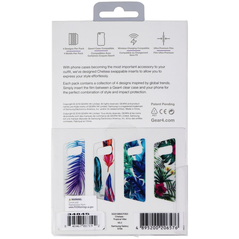ZAGG Swappable Inserts for Samsung Galaxy S10e Chelsea Cases - Tropical Vibe