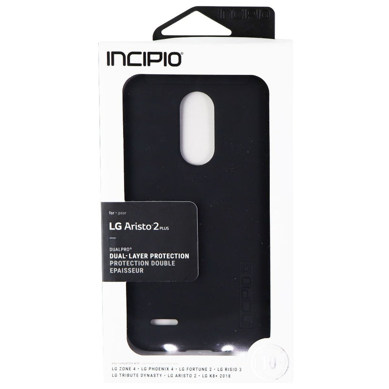 Incipio DualPro Dual Layer Case for LG Tribute Dynasty - Black / Black