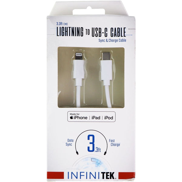 Infinitek 3.3-Foot (USB-C) Cable for iPhone, iPad, and iPod - White