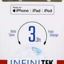 Infinitek 3.3-Foot (USB-C) Cable for iPhone, iPad, and iPod - White