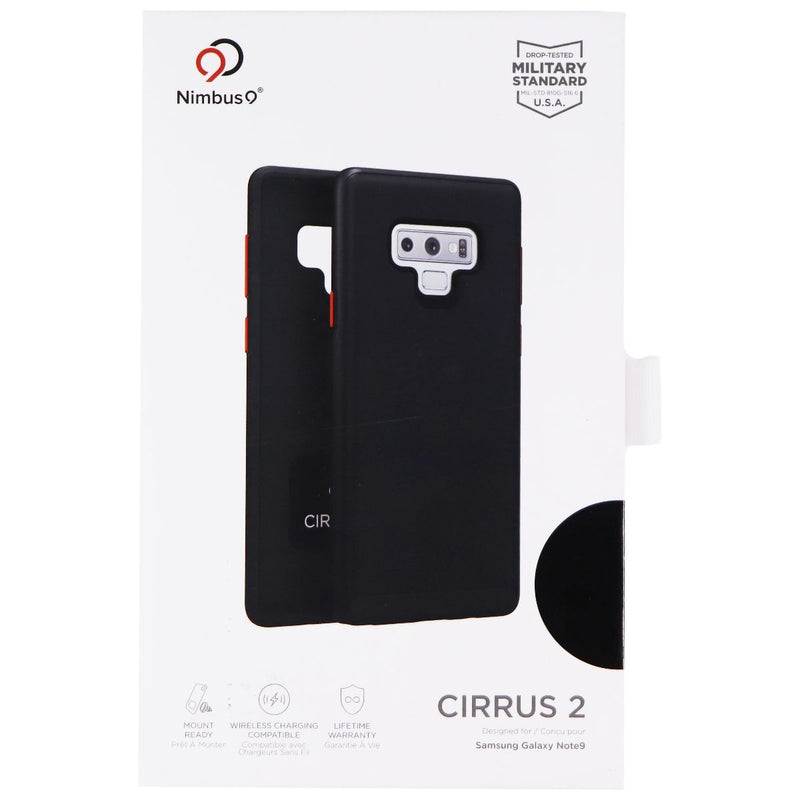 Nimbus9 Cirrus 2 Dual Layer Case for Samsung Galaxy Note9 - Matte Black/Red