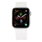 Apple Watch Series 4 (A1975) GPS + Cell - 40mm Silver Aluminum/White Sport Band