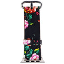 WristWearCo. Band for Apple Watch 44mm and 42mm Cases - Black/Flowers
