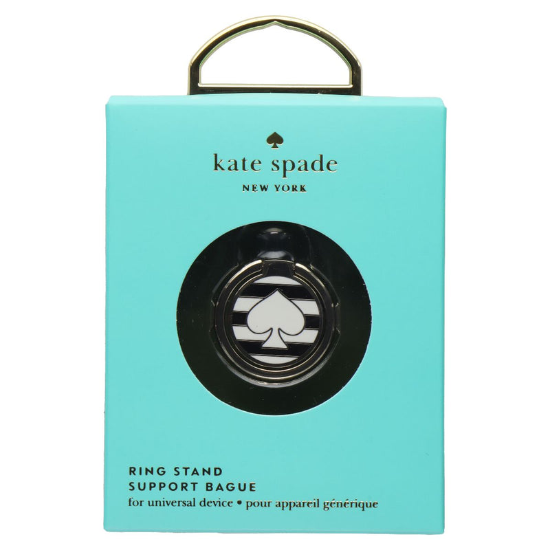 Kate Spade New York Universal Ring Stand - Black / White Stripes w/ Spade