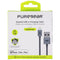 PureGear (4-Ft) Lightning 8-Pin to USB Charge/Sync Braided Cable - Gray