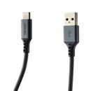Ventev 4-Foot ChargeSync (USB-C) to USB Braided Alloy Cable - Steel Gray